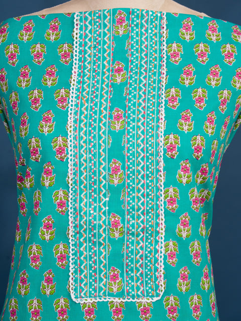 KcPc New Latest Cotton Flower Print style With Causal Wear Suit SJB
