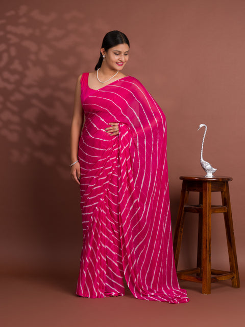 KcPc New Chiffon Leheriya Style With Casual WearSaree KRN