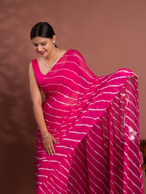 KcPc New Chiffon Leheriya Style With Casual WearSaree KRN