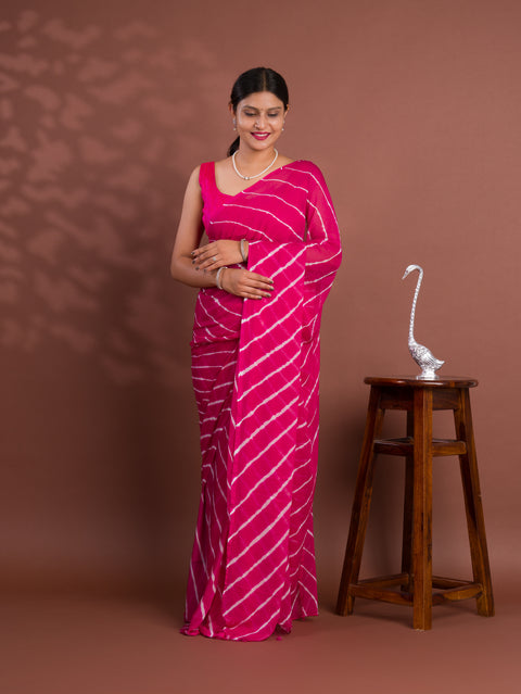 KcPc New Chiffon Leheriya Style With Casual WearSaree KRN