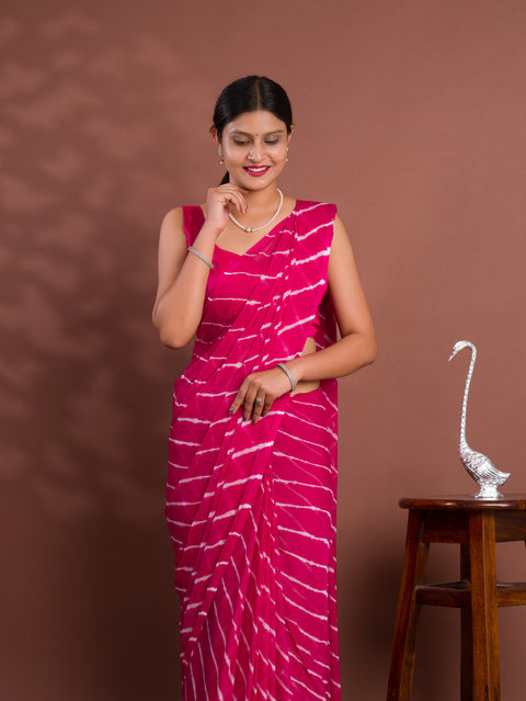 KcPc New Chiffon Leheriya Style With Casual WearSaree KRN