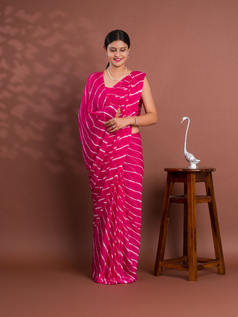 KcPc New Chiffon Leheriya Style With Casual WearSaree KRN