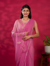 Pittan Gotapatti Work rajputi saree in pure chiffon fabric 
