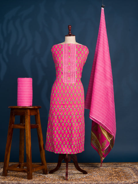 KcPc New Beautiful Cotton Batik Print style With Causal Wear Suit SJB
