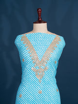 KcPc New Pure Cotton Leheriya Style Suit with Gota Patti Work SJB