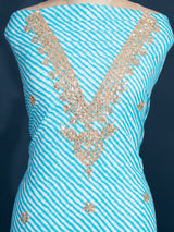 KcPc New Pure Cotton Leheriya Style Suit with Gota Patti Work SJB