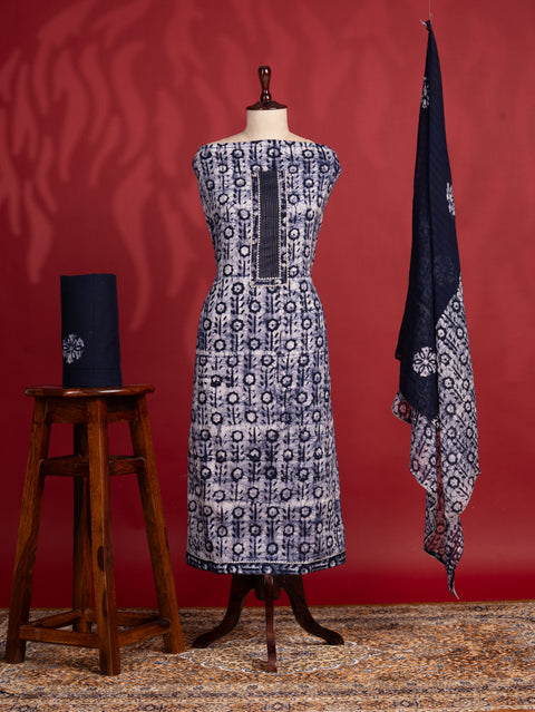 KcPc New Spical Cotton Batik Print style With Causal Wear Suit SJB