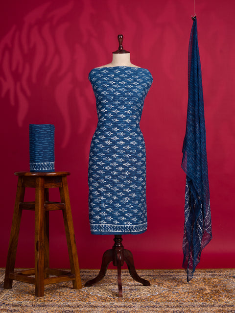 KcPc New Latest Cotton Batik Print style With Causal Wear Suit SJB