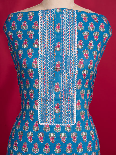 KcPc New Cotton Flower Print style With Causal Wear Suit SJB