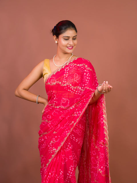 By Bandhani Saree 