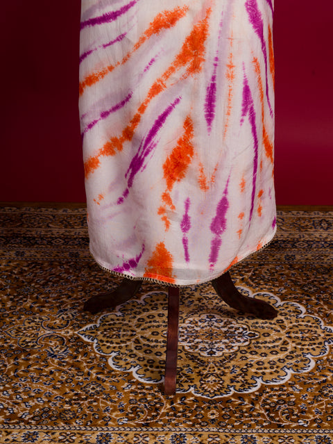 KcPc New Latest Crepe Silk Shibori Print Salwar Suit with Mirror Work RSAF