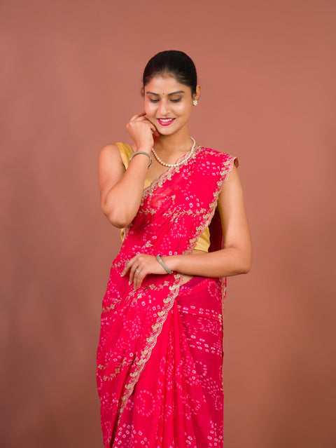 By Bandhani Saree 