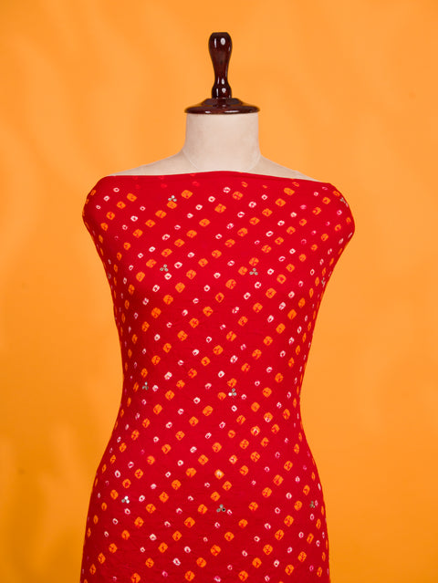 KcPc New Cotton Bandhani Style With Causal Wear Suit RSAF