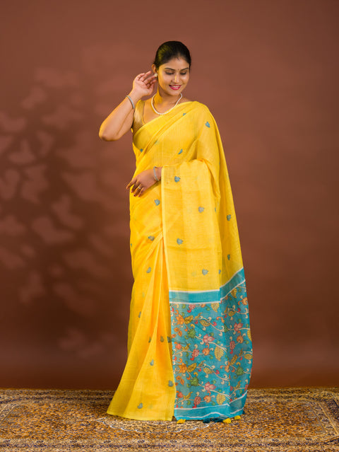 By Kalamkari  Saree With Casual/ Festive Wear