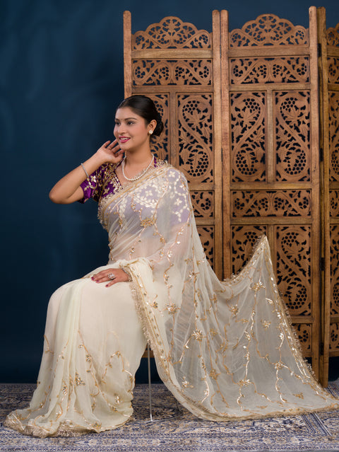 By Traditional  Saree