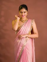 By Chiffon Tissue SareeWith Party Wear