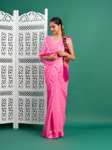 By Bandhani Saree With Casual Wear