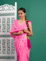 By Bandhani Saree With Casual Wear