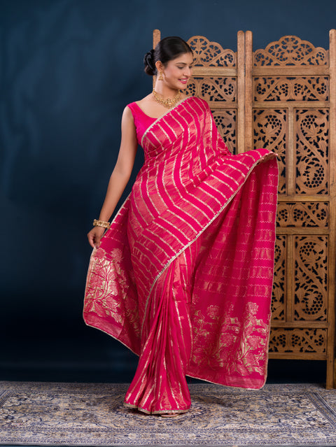 By Banarasi Saree With Festive Wear
