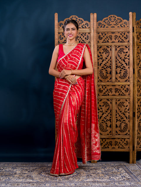 By Banarasi Saree With Festive Wear