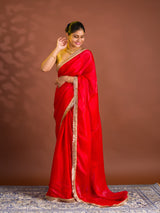 By Karwachauth SareeWith Party Wear