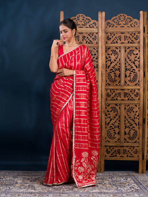 By Banarasi Saree With Festive Wear