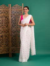 By Bandhani Saree With Casual Wear