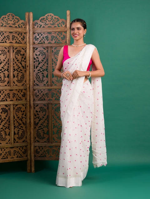 KcPc New Lightweight Georgette Bandhani Saree CHAND