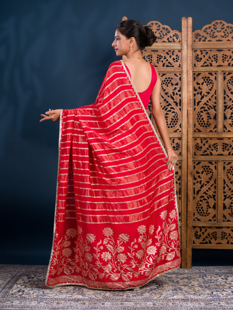By Banarasi Saree With Festive Wear