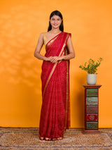 By Bandhani Saree With Casual wear