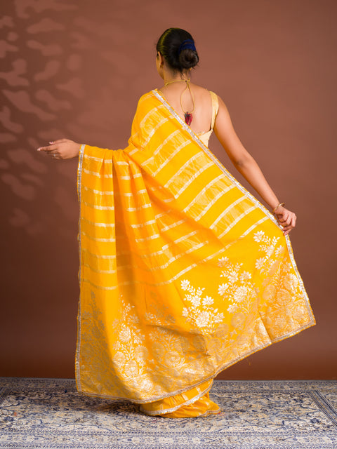 By Banarasi Saree With Festive Wear
