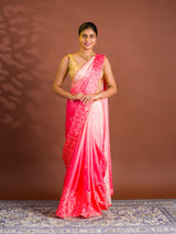 By Bandhani Saree With Gotapatti Work