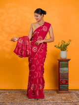 By Gaji Bandhani Saree With WeddingWear