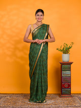 By Bandhani Saree With Casual wear