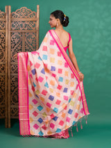 By New Dola Silk Bollywood Style With Zari border Saree