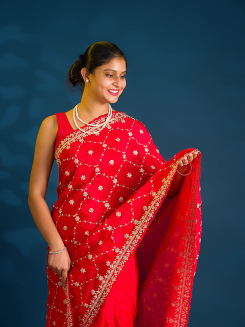 By Bollywood Saree With Traditional Wear