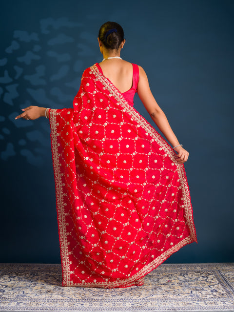 By Bollywood Saree With Traditional Wear