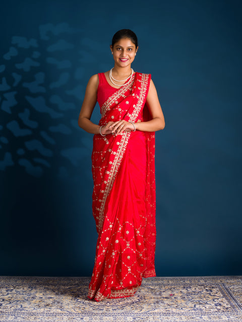By Bollywood Saree With Traditional Wear