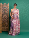 By Graceful Kalamkari Cotton Silk with Zari Finish Saree