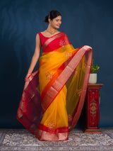 Buy Banarasi Saree With Festive Wear KcPc