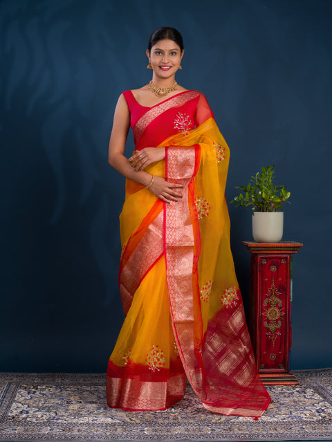 KcPc New Stylish Festive Wear Saree in Organza Banarasi Style SWA