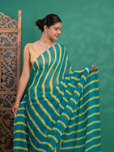 Leheriya StyleSaree With Casual Wear