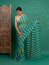 Leheriya StyleSaree With Casual Wear
