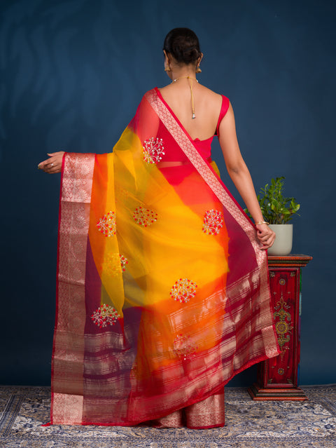 KcPc New Stylish Festive Wear Saree in Organza Banarasi Style SWA