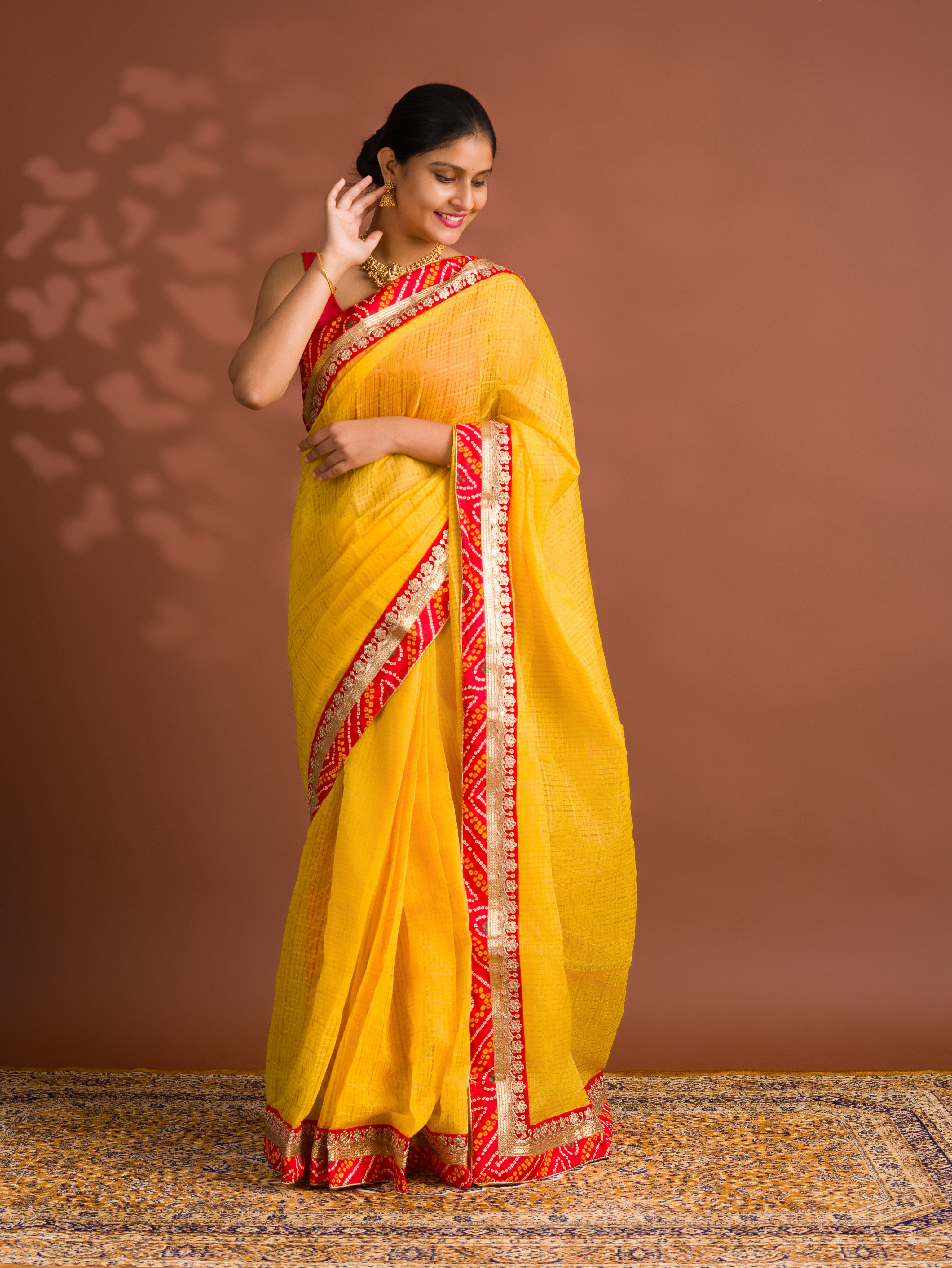 By Banarasi Saree WithFestive Wear