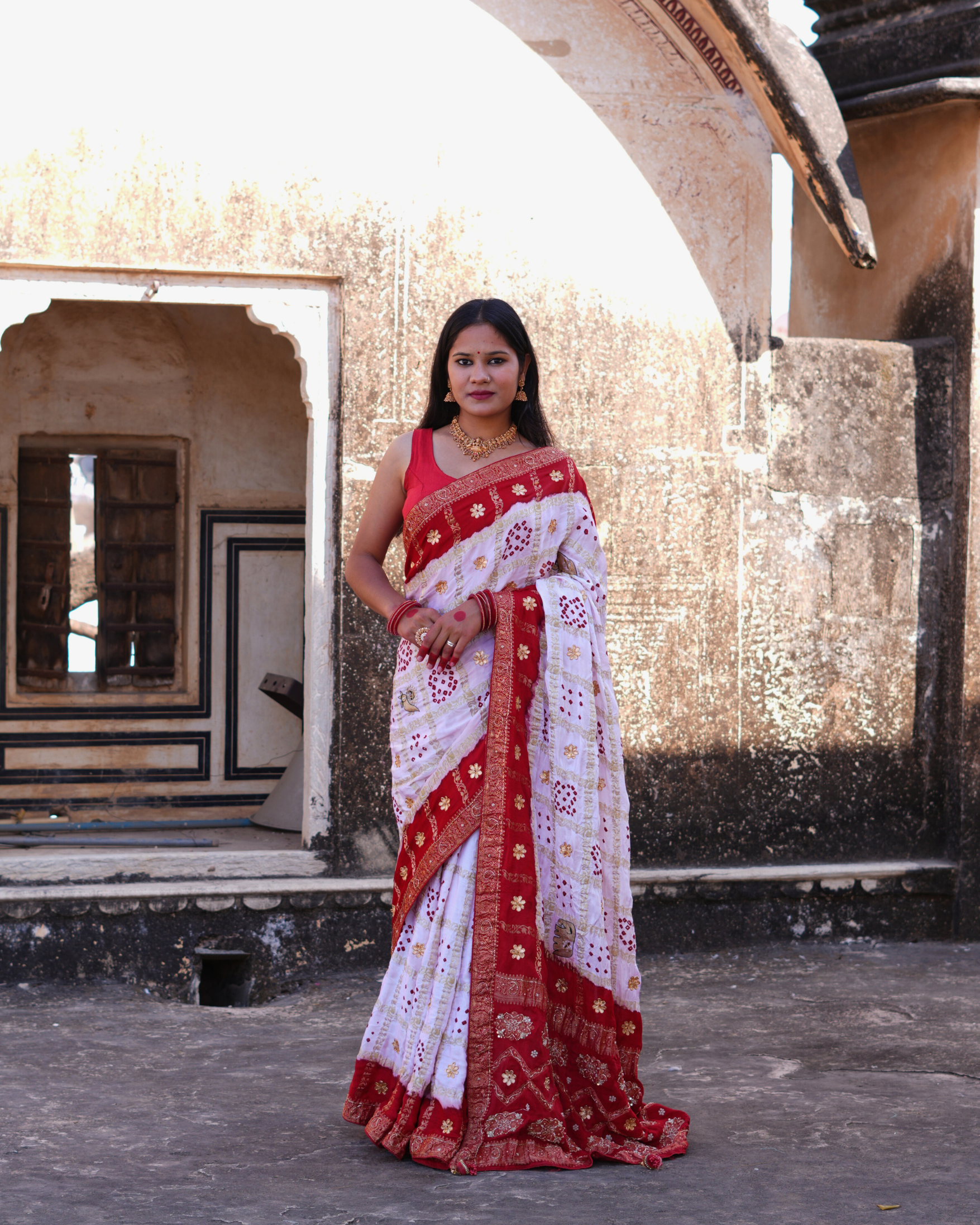 Buy Bandhani Style Saree Festive WearKcPc