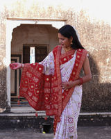 Buy Bandhani Style Saree Festive WearKcPc