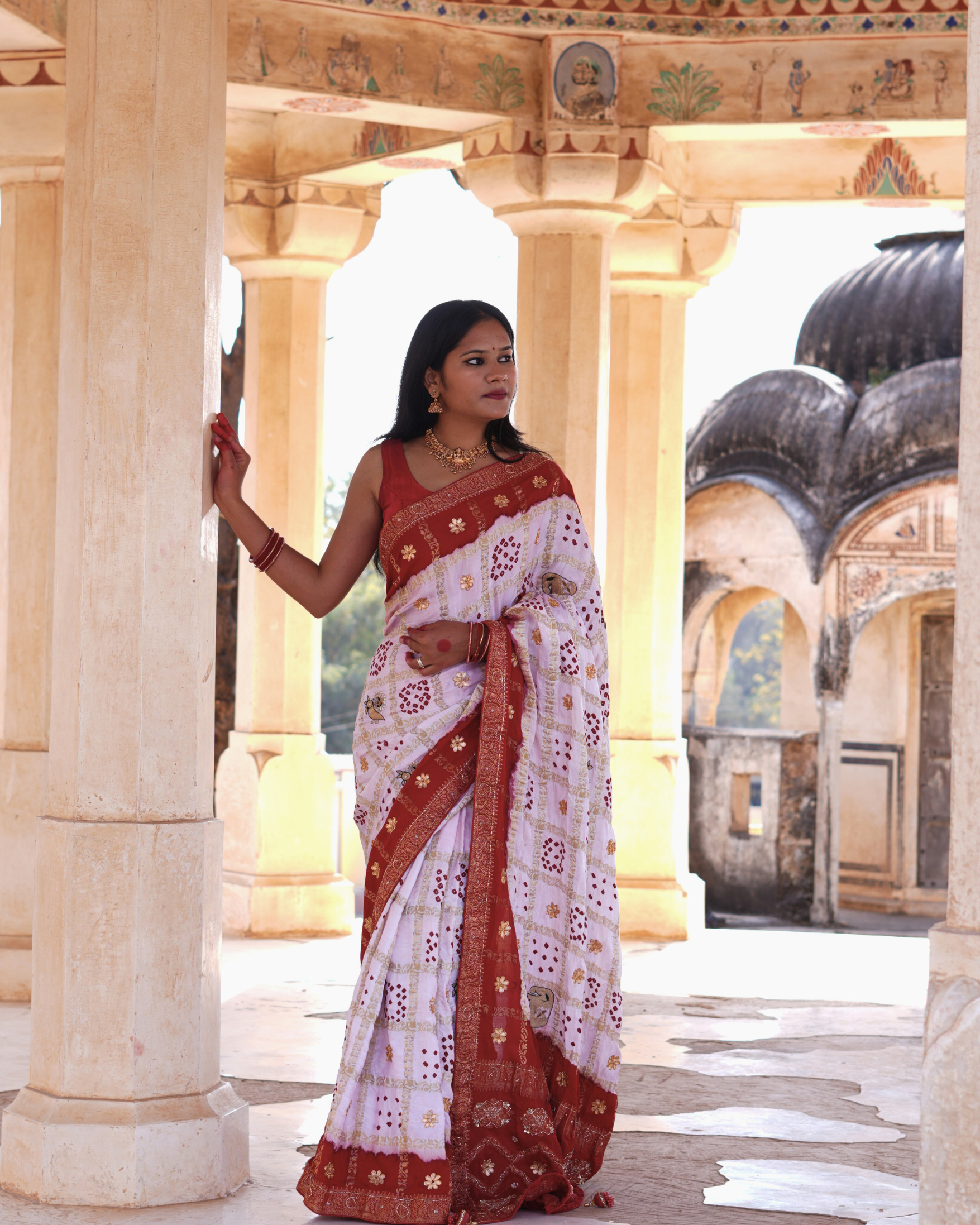 Buy Bandhani Style Saree Festive WearKcPc