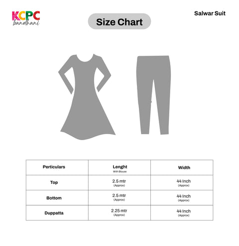 KcPc New Art Silk Bandhani Gotapatti Work Salwar Suit KML