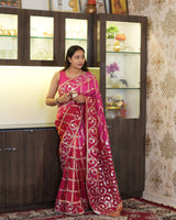 By Bollywood Style Wih Gotapatti Work Saree